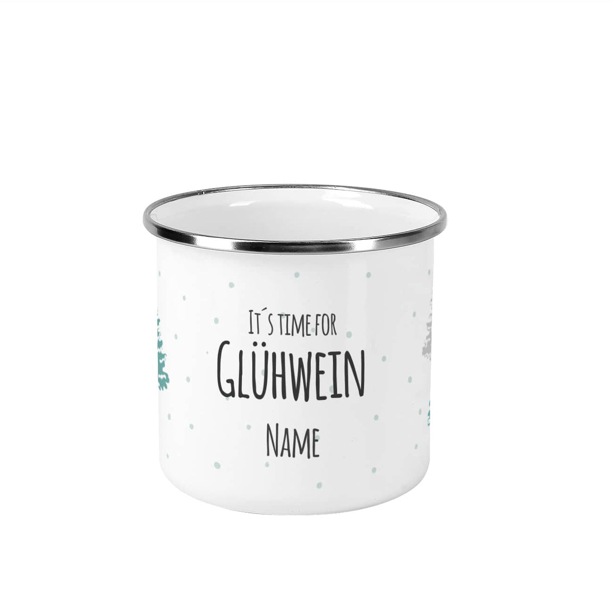 Emaillebecher Für Glühwein mit Name
