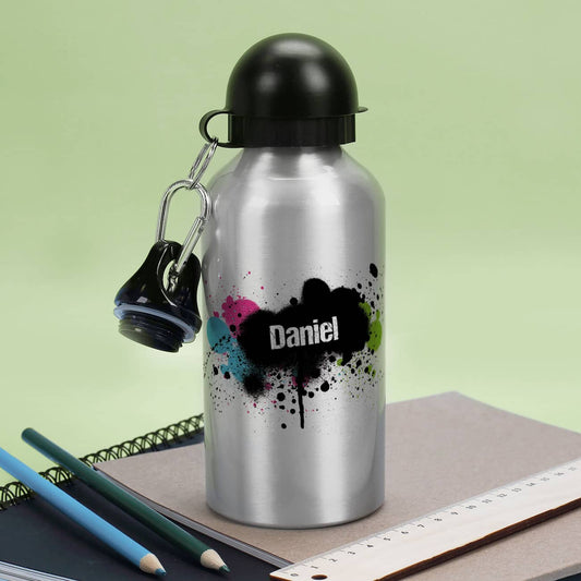 Trinkflasche mit Graffiti-Look mit Ihrem Wunschnamen
