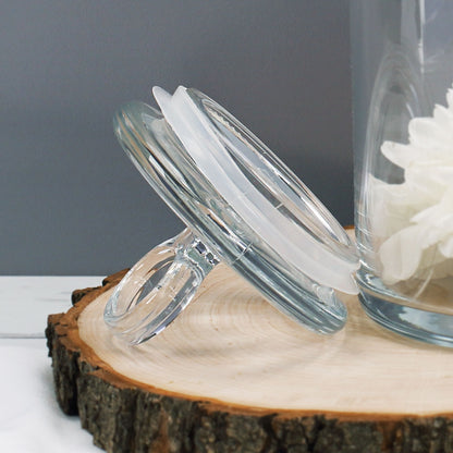 Glasdose mit Ostereier-Design und Ihrem Wunschnamen