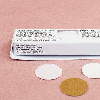 Verpackung mit sichtbarem duplo Riegel und Nährwerttabelle