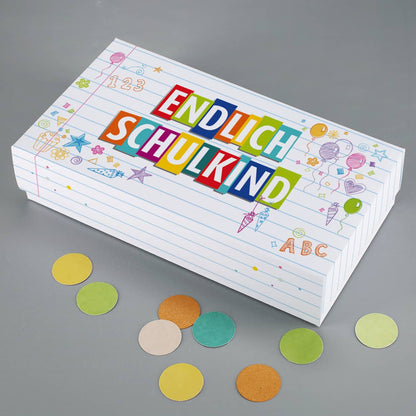 Endlich Schulkind - Verpackung für Geldgeschenk zur Einschulung 