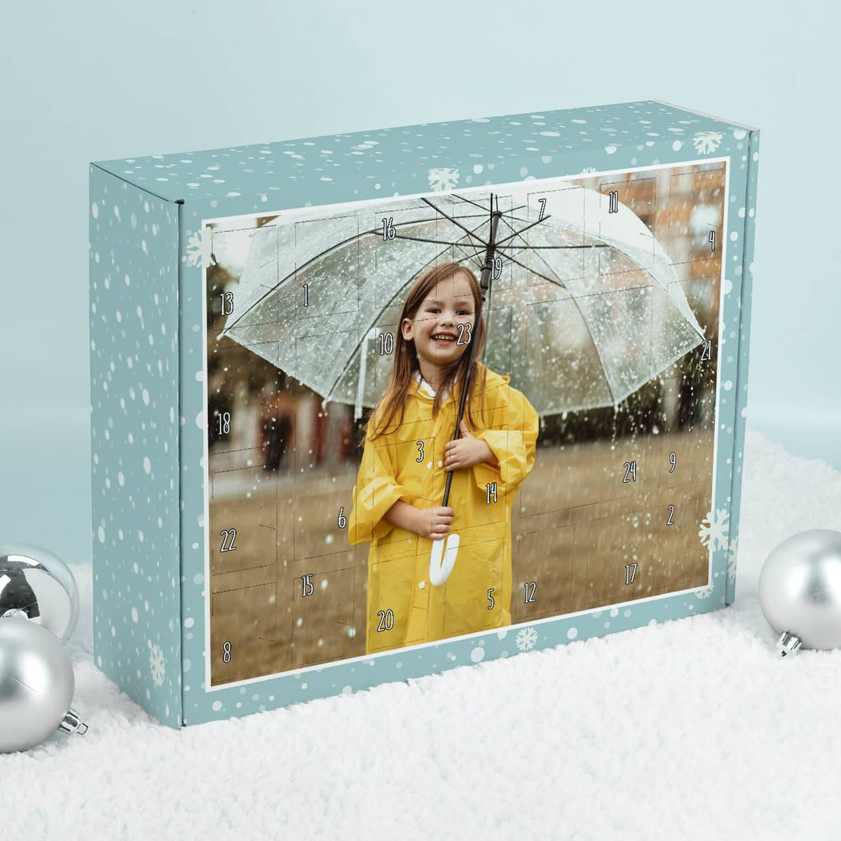 persönlicher Adventskalender zum Befüllen mit eigenem Foto
