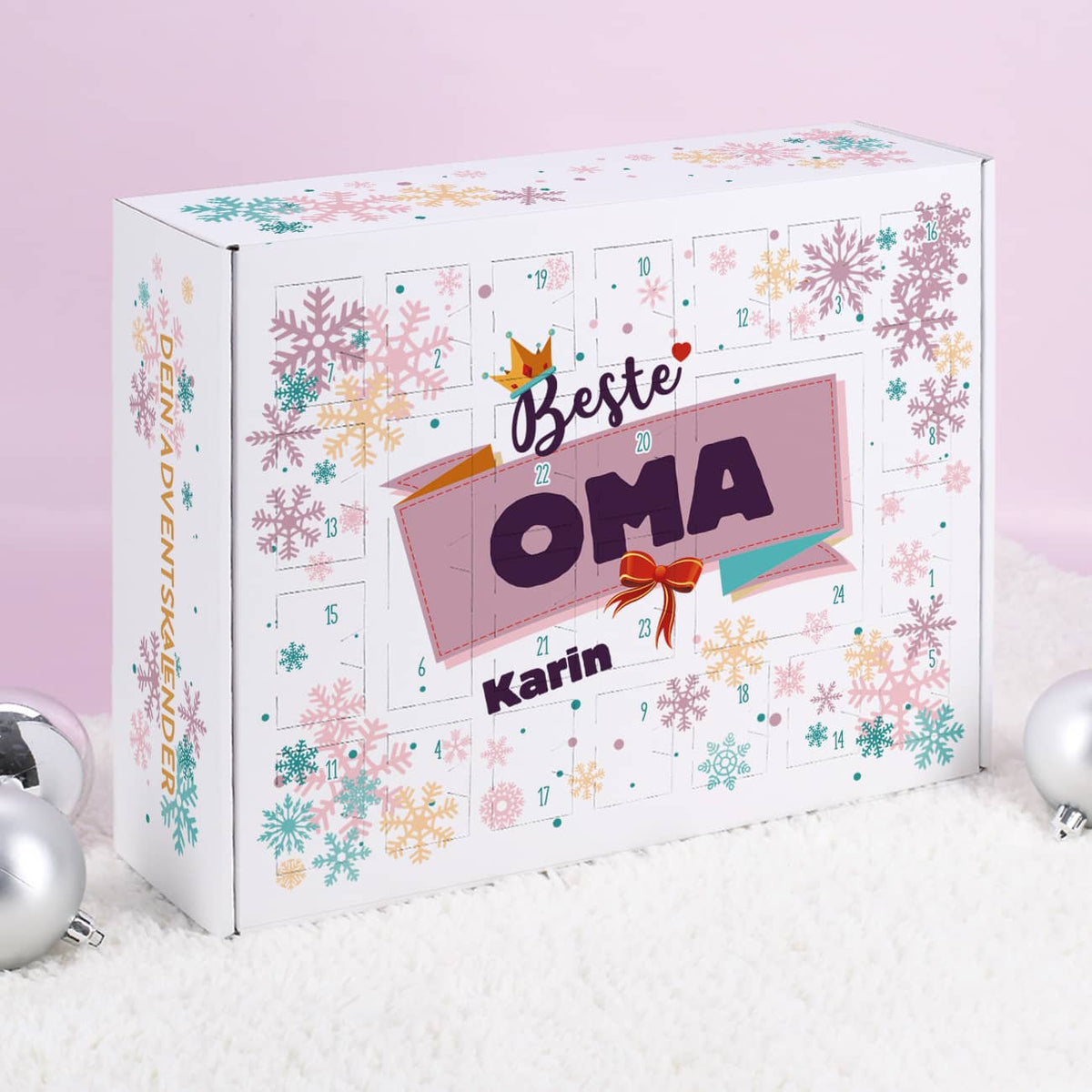 Beste Oma - Adventskalender zum selbst Befüllen