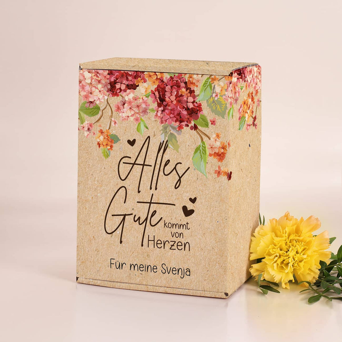 Wunderschöne Geschenkbox für kleine Präsente mit Liebe gestaltet