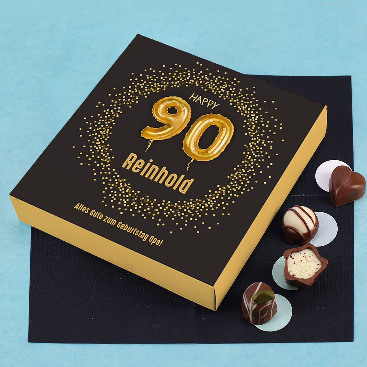 Pralinen zum 90. Geburtstag