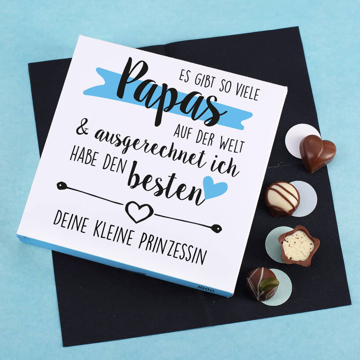 Persönliche Lindt Pralinenschachtel zum Vatertag