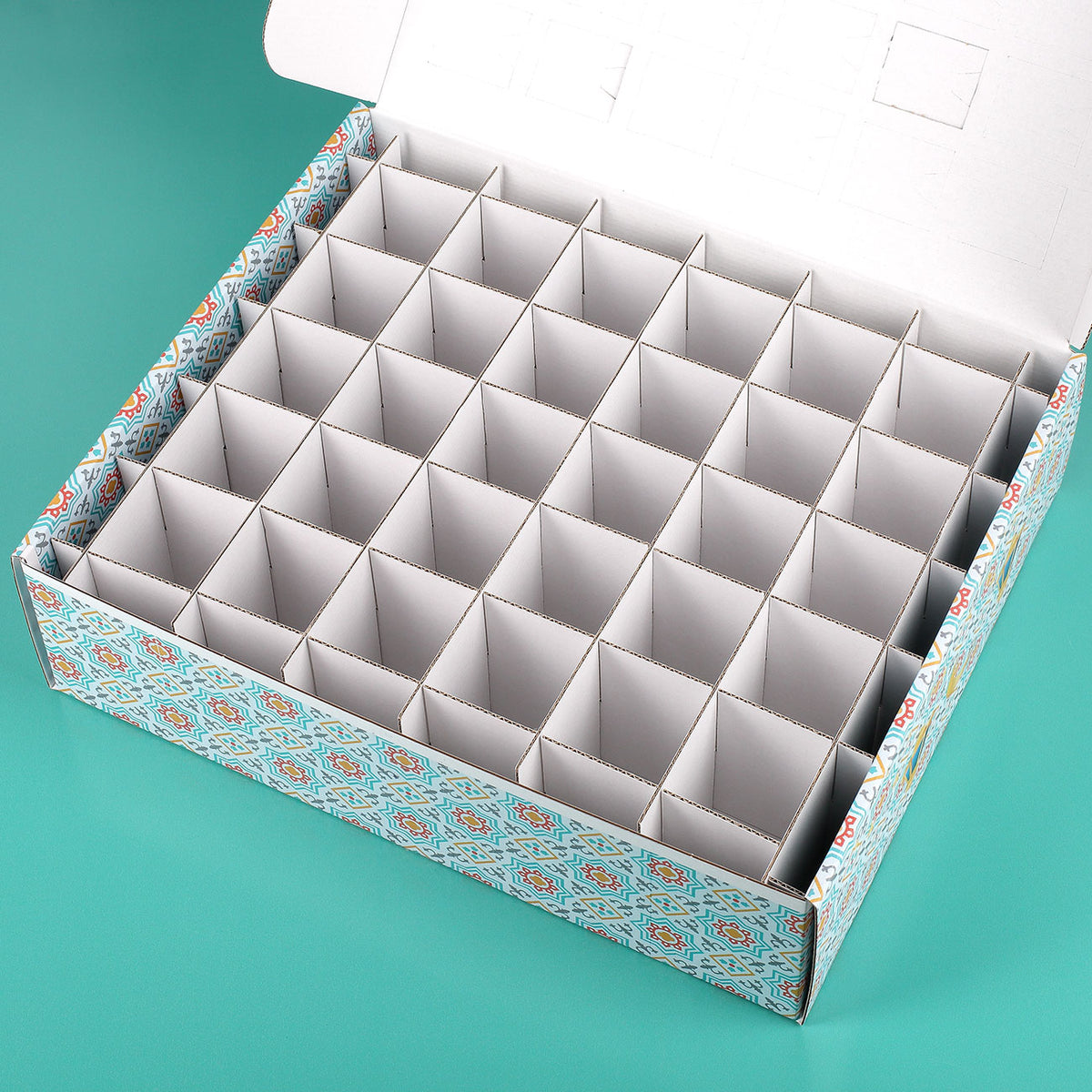 Innenansicht des DIY Kalender zum Ramadan zum selbst Befüllen mit 30 Fächern
