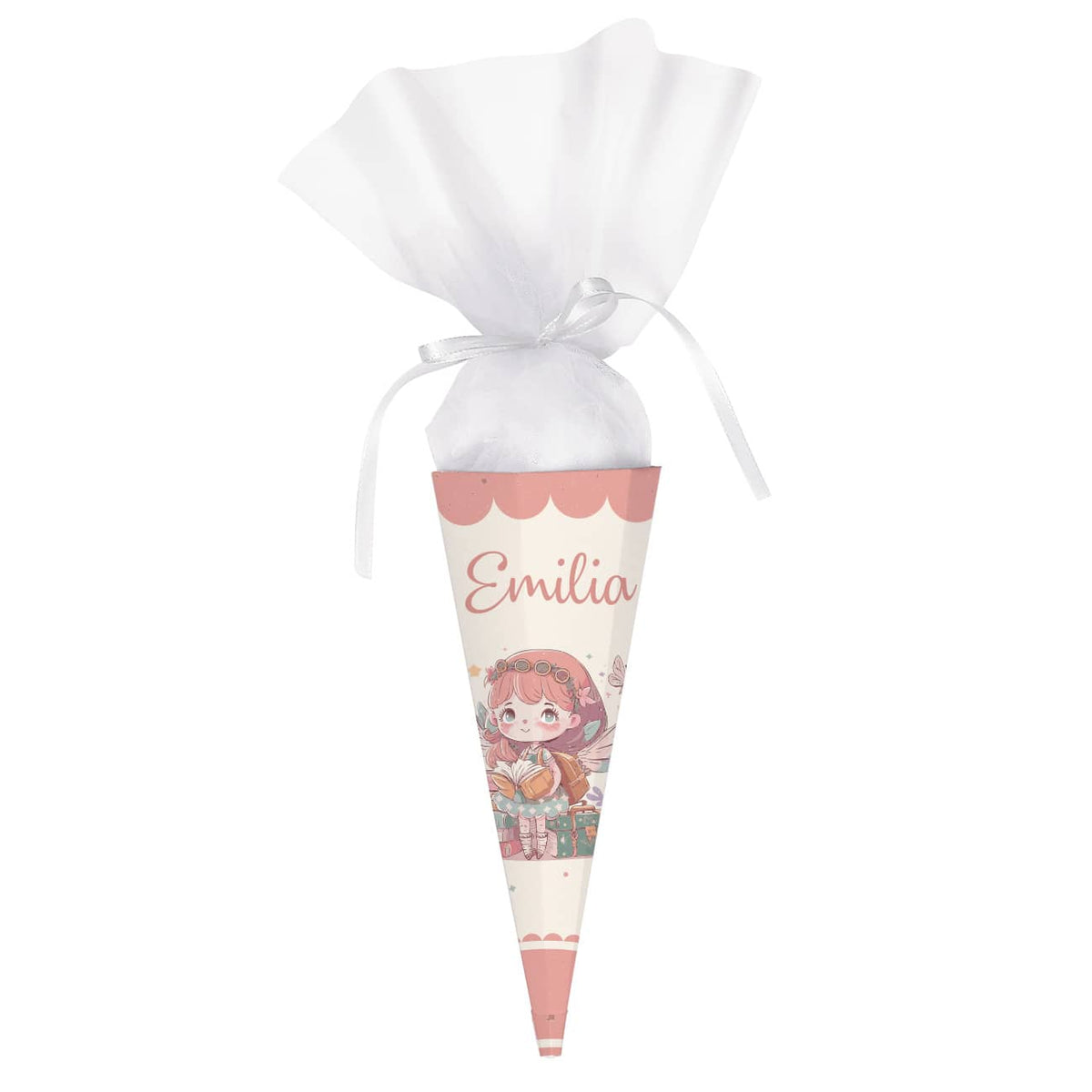Zuckertüte mit niedlichem Feenmotiv und Personalisierung