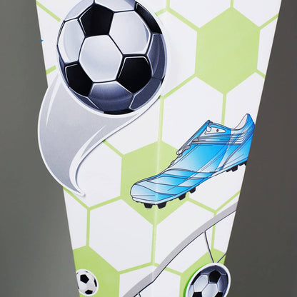 Schultüte mit 3D-Fußballmotiv, Bällen, Fußballschuh und Name