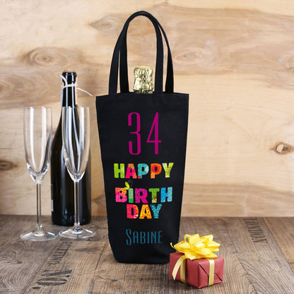 Flaschentasche zum Geburtstag