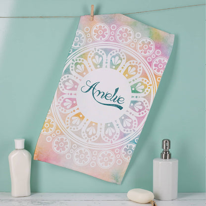 Handtuch mit Mandala-Motiv in verschiedenen Farben und Mustern -  perfekt für Ramadan
