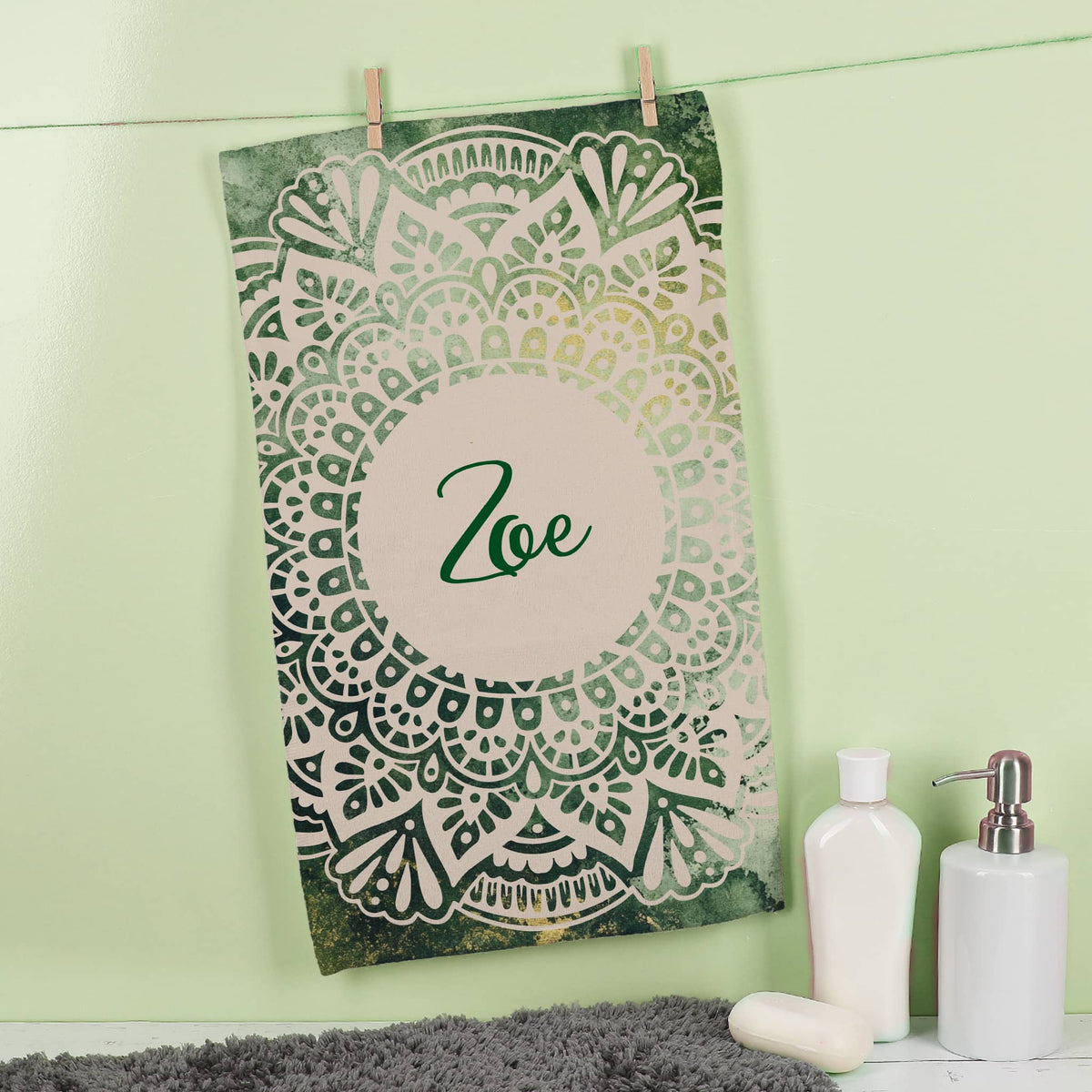 Handtuch mit Mandala-Motiv in verschiedenen Farben und Mustern -  perfekt für Ramadan