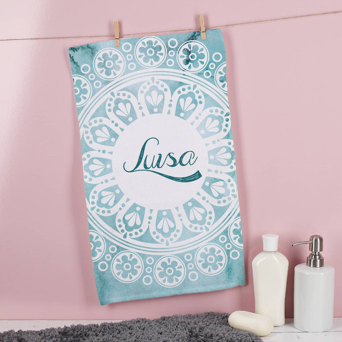 Handtuch mit Mandala-Motiv in verschiedenen Farben und Mustern -  perfekt für Ramadan