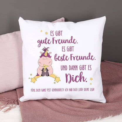Kissen für die beste Freundin mit Spruch