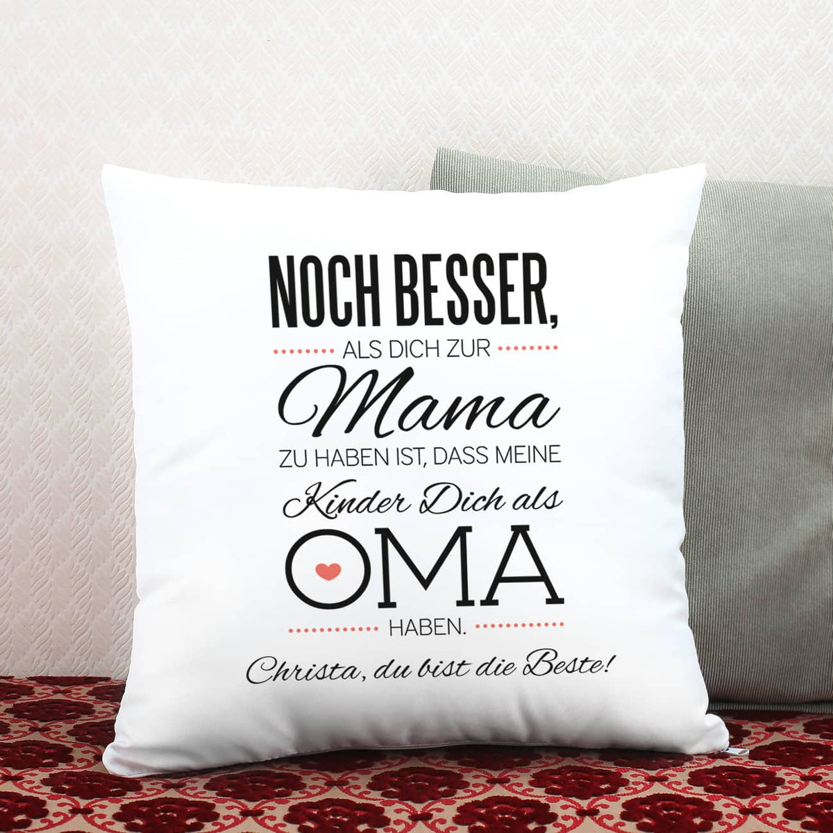 Kissen für die Oma - meine Kinder