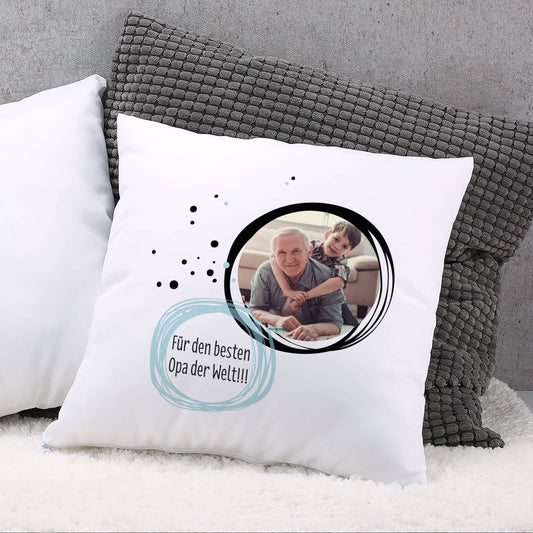 Kissen mit Ihrem Foto und Wunschtext