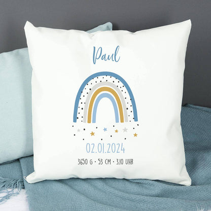 Geschenk zur Geburt - Kissen mit Geburtsdaten
