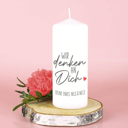 Wir denken an dich - Kerze