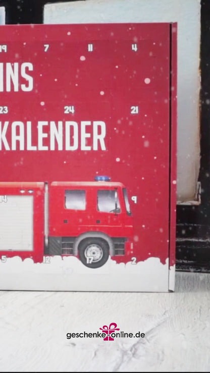 Feuerwehr Adventskalender zum selbst Befüllen