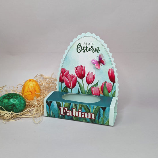 Lindt Goldhase mit personalisierter Verpackung als Geschenk zu Ostern