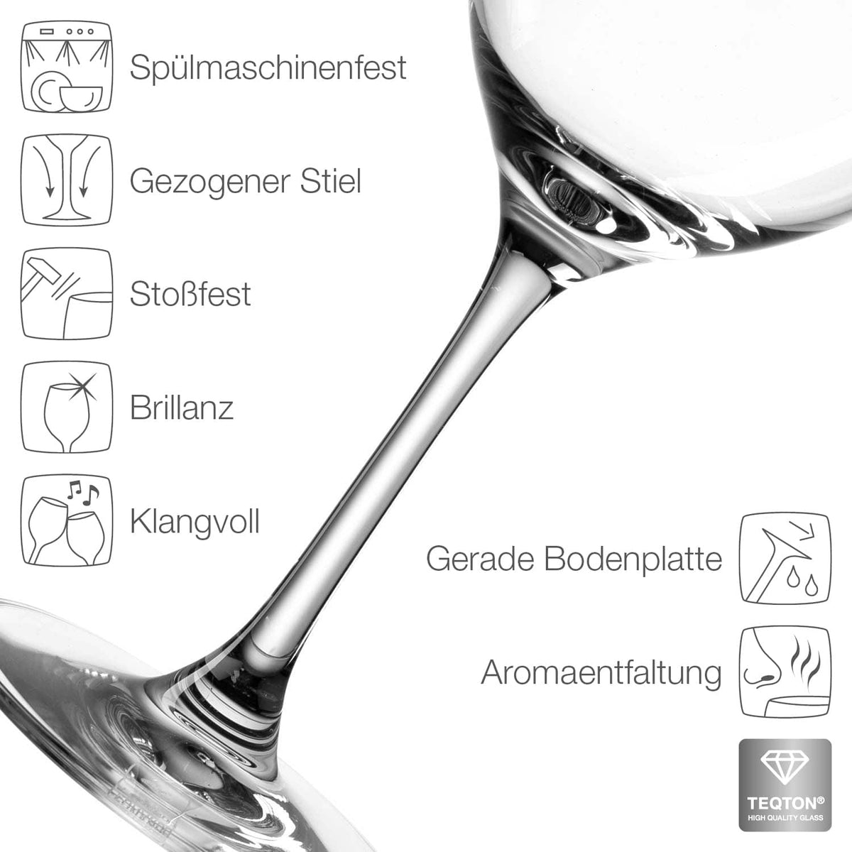 Weinglas graviert mit Name und Blätterranken-Ornament