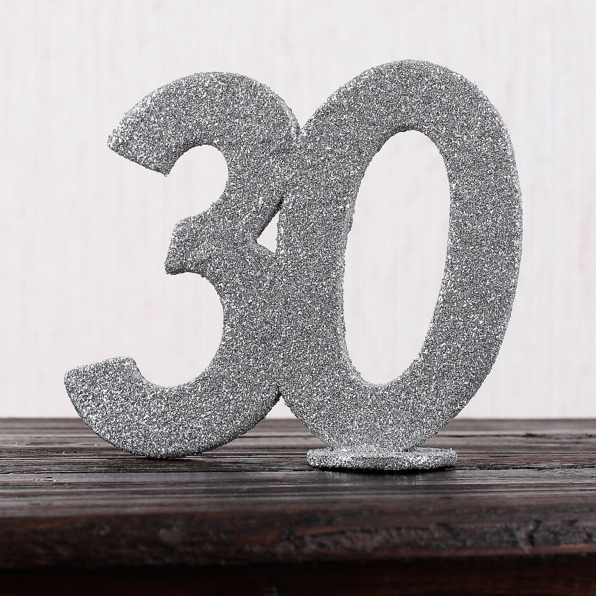 Silberne Dekozahl 30