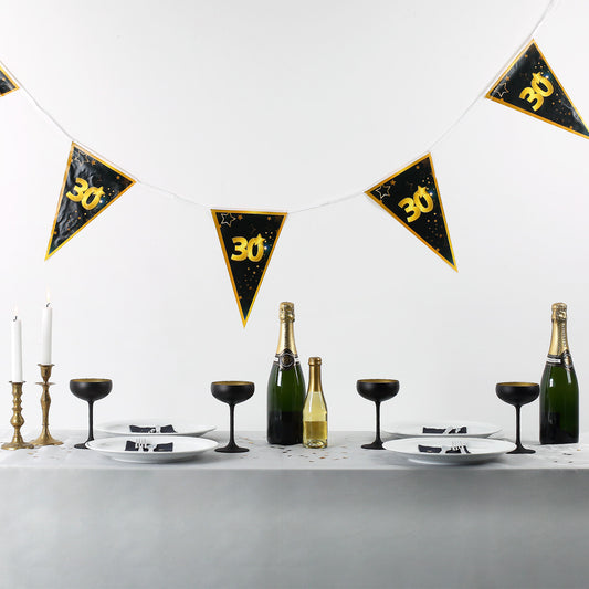 Wimpelkette zum 30. Geburtstag - Star