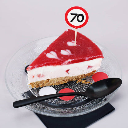 Tortendekoration mit Verkehrszeichen